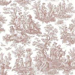 RoomMates Country Life Toile P&S Wallpaper, Multicolor