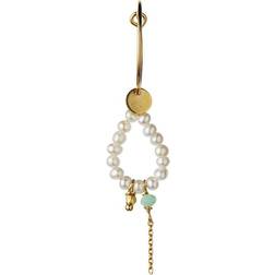 Stine A Heavenly Dream Hoop - Gold/Pearls/Turquoise