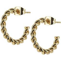 Astrid & Agnes Twist Medium Earrings - Gold