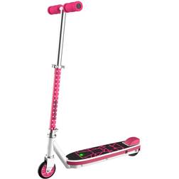 Swagtron Swagger SK1 Children's Kick-Start Electric Scooter, 6.2mph Speed, Pink
