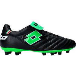 Lotto Stadio OG Made in Italy FG Firm Ground Soccer Cleat Black/Spring Green-7.5