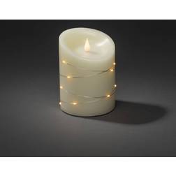 Konstsmide LED wax cream luminous colour amber Ø 10 cm LED-Licht