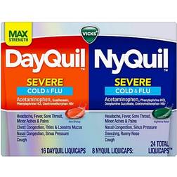 Vicks Dayquil Nyquil Severe 24 Liquid Capsule