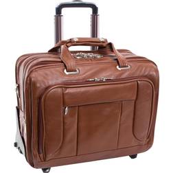 McKlein West Town 15" Fly-Through Checkpoint-Friendly Patented Detachable -Wheeled Laptop Briefcase