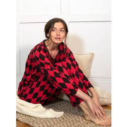Leveret Womens Cotton Argyle Pajama Set
