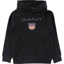 Gant Teen Boy's Shield Hoodie - Black (906652-5)