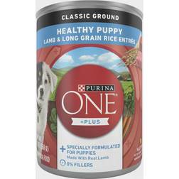 Purina ONE +Plus Healthy Puppy Classic Ground Lamb & Long Grain Rice Entrée 12x368g