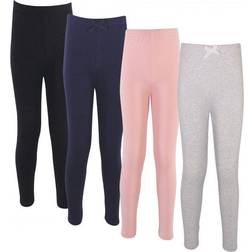 Touched By Nature Organic Cotton Leggings 4-pack - Pink/Navy