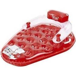 Northlight Pool Central Inflatable Strawberry-Shaped Pool Lounge In Red/white Red Pool Float