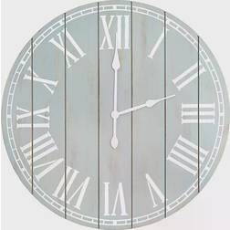 Elegant Designs Rustic Coastal Wall Clock Wall Clock 23"