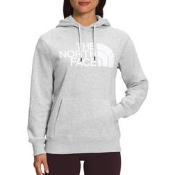 The North Face Women's Half Dome Pullover Hoodie - TNF Light Grey Hthr/TNF White