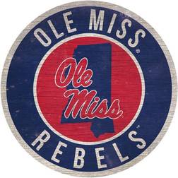 Fan Creations Ole Miss Rebels State Circle Sign Board