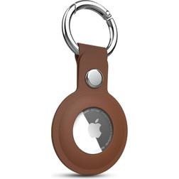 HyperGear 15550-HYP AirCover Vegan Leather Key Ring for Air Tag, Brown