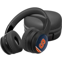 Strategic Printing Syracuse Orange Stripe Design Wireless Bluetooth Headphones With Case