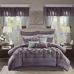 Madison Park Essentials Joella Bedspread Purple (228.6x228.6cm)