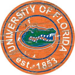 Fan Creations Florida Gators Distressed Round Sign Board