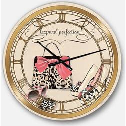 Design Art Glam Fashion Handbags II Wall Clock Wall Clock 36"