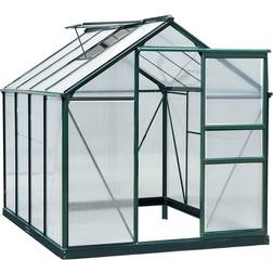 OutSunny Polycarbonate Clear Walk-In Garden Greenhouse