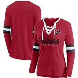 Fanatics Atlanta Falcons Block Party Team Script Lace-Up Long Sleeve T-Shirt
