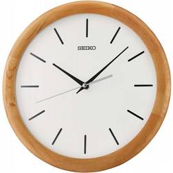 Seiko Clock, Wood, Brown, Standard Wanduhr