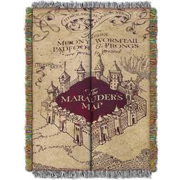 Harry Potter Marauders Map Tapestry Throw Brown/Red One-Size