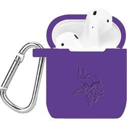 Purple Minnesota Vikings Debossed Silicone AirPods Case Cover