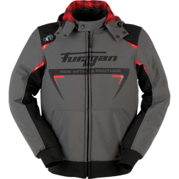 Furygan Sektor Roadster Motorcycle Textile Jacket, black-grey-red, M, black-grey-red