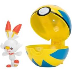 Pokémon Clip N Go Scorbunny & Quick Ball