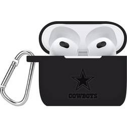 GameTime Black Dallas Cowboys Debossed Silicone AirPods 3 Case Cover