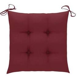 vidaXL 314889 Chair Cushions Red (40x40)