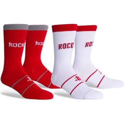 PKWY Houston Rockets Home & Away Uniform Crew Socks 2-pack