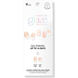 Dashing Diva Glaze Semi-Cured Gel Art Pink 34-pack