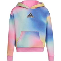 adidas Kid's Gradient Fleece Pullover Hoodie - Pink/Blue