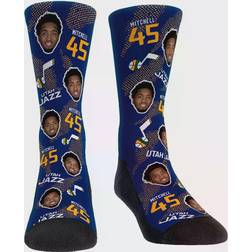 Rock 'Em Socks Utah Jazz Hooper All Over Crew Socks Donovan Mitchell 45. Youth
