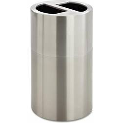 SAFCO Dual Recycling Receptacle 30gal Stainless Steel