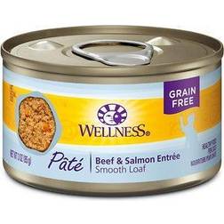 Wellness Beef and Salmon Formula Canned Cat Food 3 cans