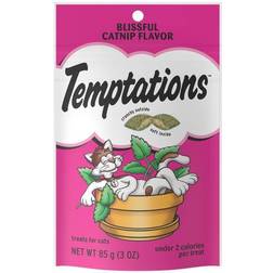 Whiskas TEMPTATIONS Classic Crunchy Soft Cat Treats Blissful Catnip Flavor