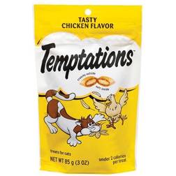 Whiskas Temptations Chicken Flavor Crunchy Soft Cat Treats, 3
