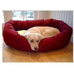 Majestic Pet Sherpa Bagel Dog Bed MD Burgundy