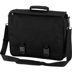 Quadra Portfolio Briefcase Bag 12 Litres (One Size) (Black)