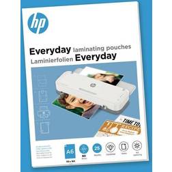 HP Everyday Laminating Pouches A6 80 micron Pack 25 9156 61345LM