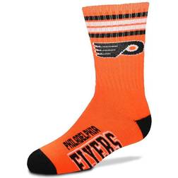 For Bare Feet Philadelphia Flyers 4-Stripe Deuce Quarter-Length Socks Youth