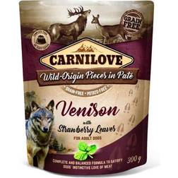 Carnilove Dog Pate Pouch 300g Venison with Strawberry