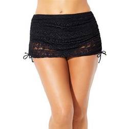 Swimsuits For All Plus Women's Crochet Adjustable Swim Skirt in (Size 24)