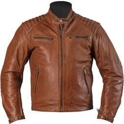 Helstons Rocket Motorcycle Leather Jacket, brown, XL, brown, Man