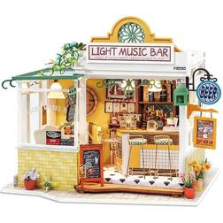 Hands Craft DIY Miniature House Kit Light Music Bar