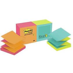 3M Post-It Pop-up Notes 3 in x 3 in Assorted Colors 12 Pads