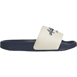 adidas Adilette Shower Slides - White/Shadow Navy/Shadow Navy