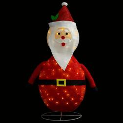 vidaXL Decorative Christmas Santa Claus Figure LED Luxury Fabric 90cm Christmas Tree