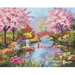 PaintWorks Art Paint Japanese Garden Paint by Numbers Kit